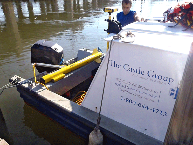 Castle's Boat and Side Scan Sonar