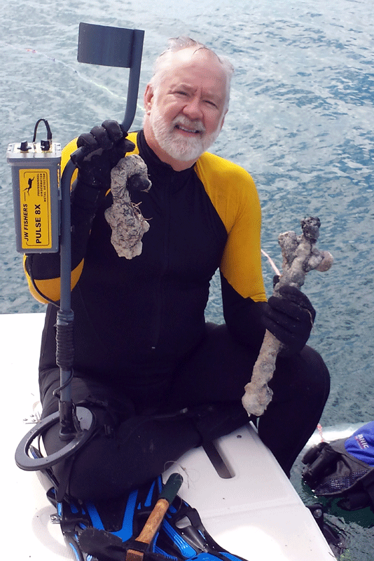 Dave Neely with his Pulse 8X and his latest finds