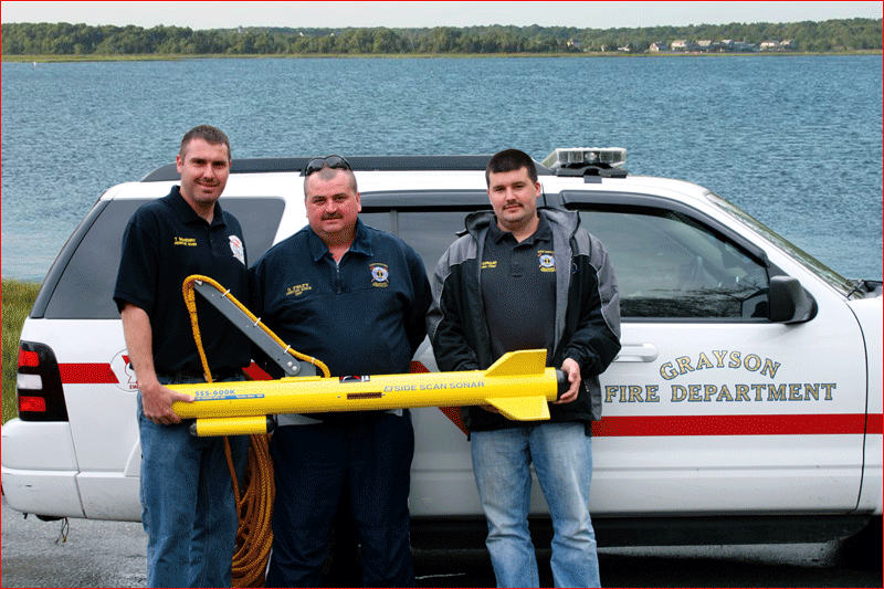 Grayson Fire Dept with Side Scan Sonar
