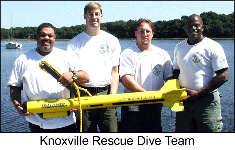 Knoxville Rescue Dive Team with Side Scan Sonar