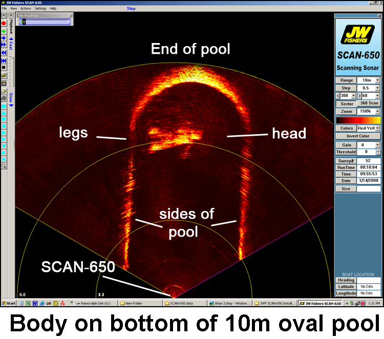 SCAN-650 Scaning Sonar and Body