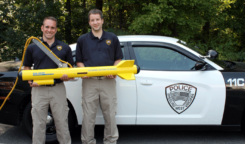 Wheeling Police Dept with their Side Scan Sonar
