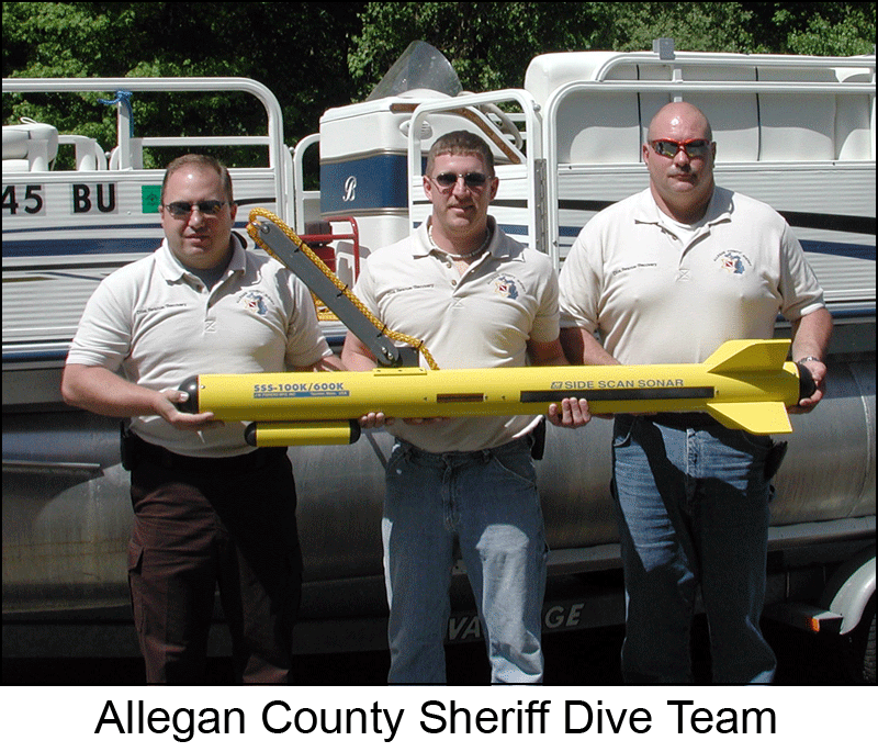 Allegan County Sheriff Dive Team and Side Scan