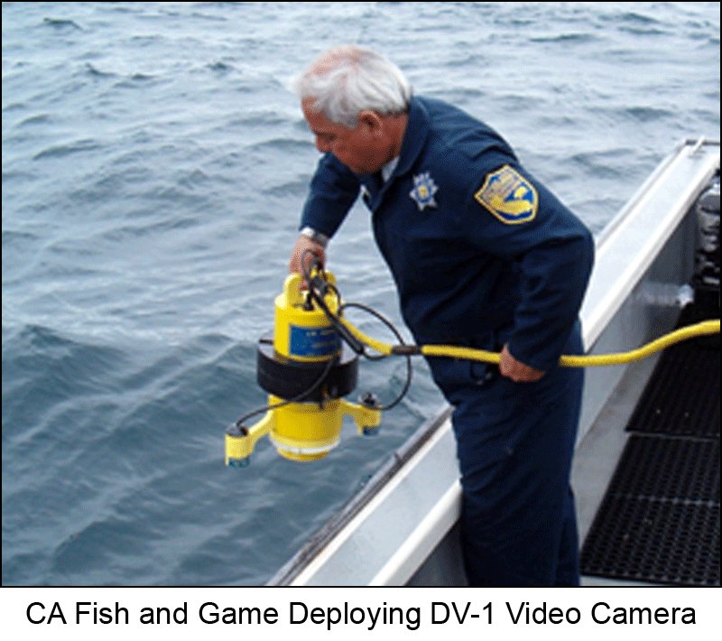 CA Fish & Game with DV-1 Video Camera