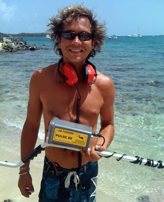 Peter Luterek in Virgin Islands with P8X