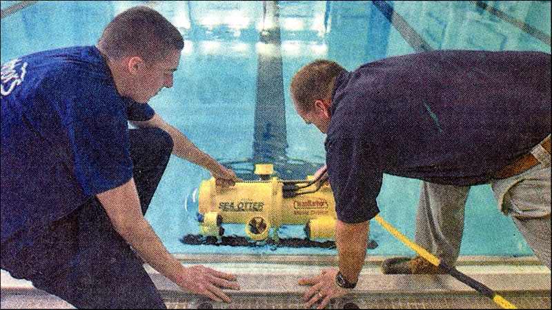 SeaOtter deployed in pool during training