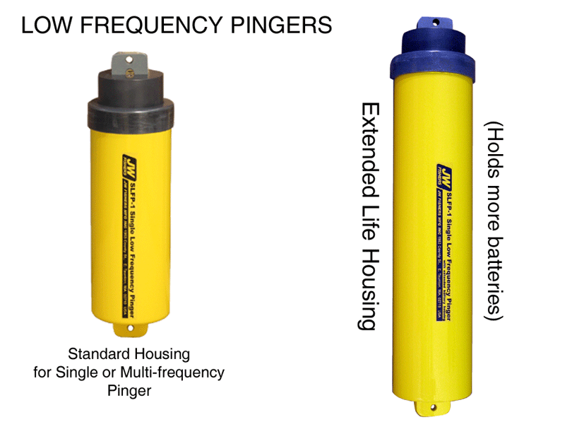 Low-Frequency Pingers; Standard Housing and Extended Life Housing