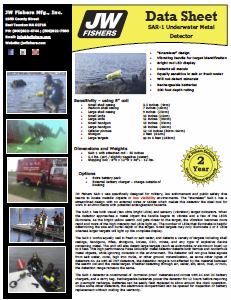 Thumbnail of Search And Recovery Metal Detector (SAR) Datasheet